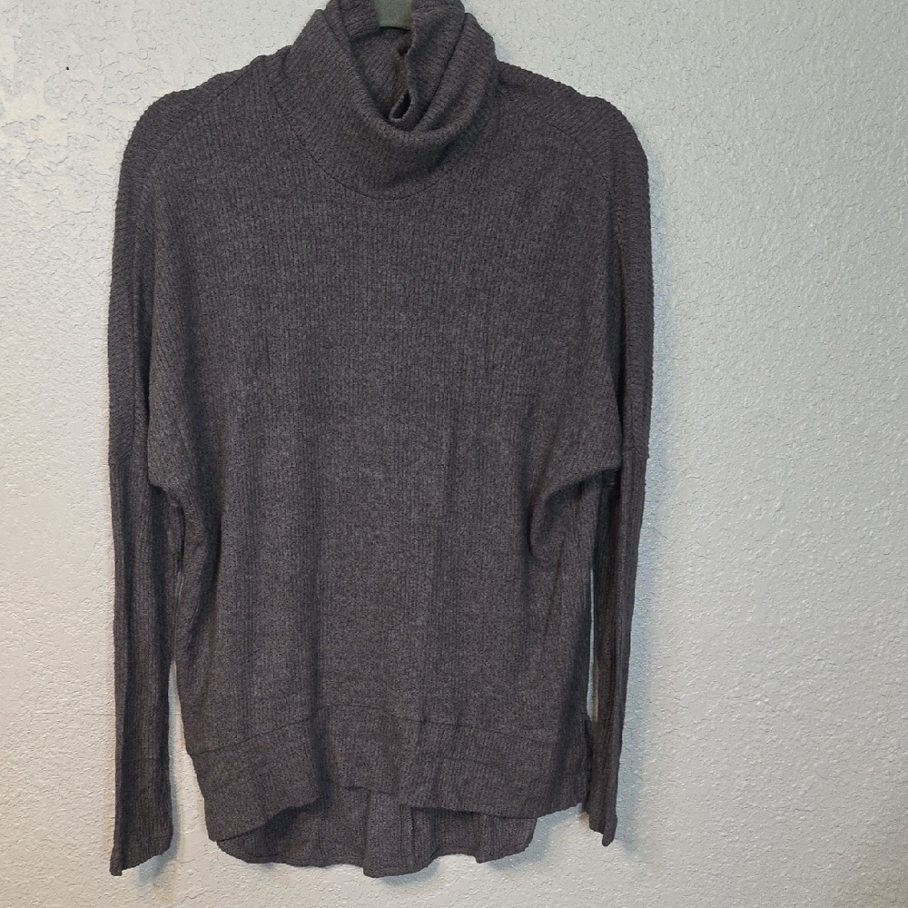 Elegant Charcoal Turtleneck Sweater